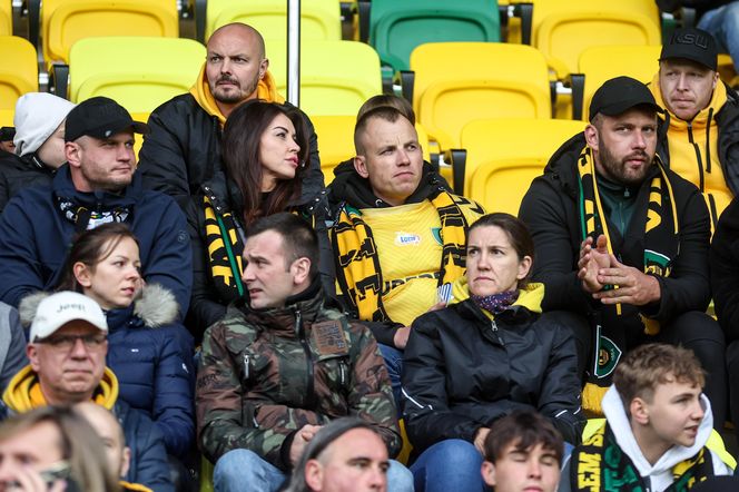 Kibice na meczu GKS Katowice - Lech Poznań
