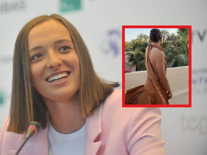 Iga Świątek w pięknej sukni