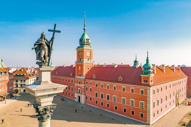 Zamek Królewski w Warszawie (widoczna kolumna z pomnikiem Zygmunta III Wazy ufundowana przez jego syna Władysława IV)