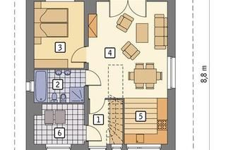 C333f Miarodajny wariant VI - wizualizacje, plany, rysunek, aranżacje, zdjęcia gotowego domu