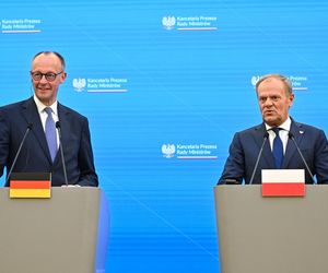 Premier Donald Tusk oraz kanclerz Niemiec Friedrich Merz 