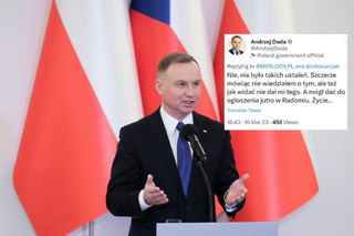 Andrzej Duda zaliczył wpadkę na Twitterze. Tomasz Siemoniak szybko skomentował 