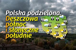 Pogoda w Polsce. Kraj podzielony na pół. Gdzie będzie padać, a gdzie zaświeci słońce? [INFOGRAFIKA]