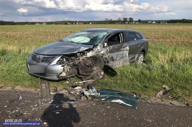 Koszmary wypadek w miejscowości Komorów, w gminie Syców