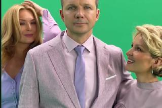 Nowa czołówka Barw szczęścia po wakacjach 2023. Karolina (Marta Dąbrowska), Bruno (Lesław Żurek), Bożena (Marieta Żukowska)