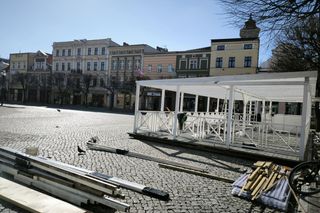 Ogródki wiedeńskie na rynku w Lesznie 
