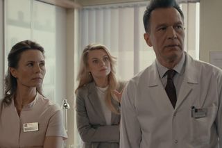 	Na dobre i na złe odc. 957. Andrzej Falkowicz (Michał Żebrowski), Kinga (Magdalena Kumorek), Agata Woźnicka (Emilia Komarnicka)