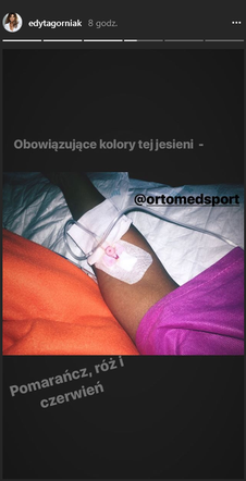 Edyta Górniak - operacja kolana