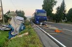 Wypadek w miejscowości Uszew na DK 75