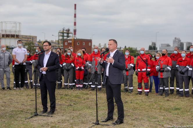 Prezydent Andrzej Duda odwiedził Anwil S.A – chemiczną spółkę w Grupie Orlen