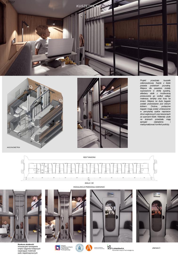 Tak mogą wyglądać wagony przyszłości.