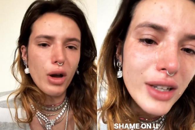 Bella Thorne płacze na Instagrami