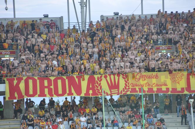 Kibice na meczu Korona Kielce - Radomiak Radom. 8 sierpnia 2025