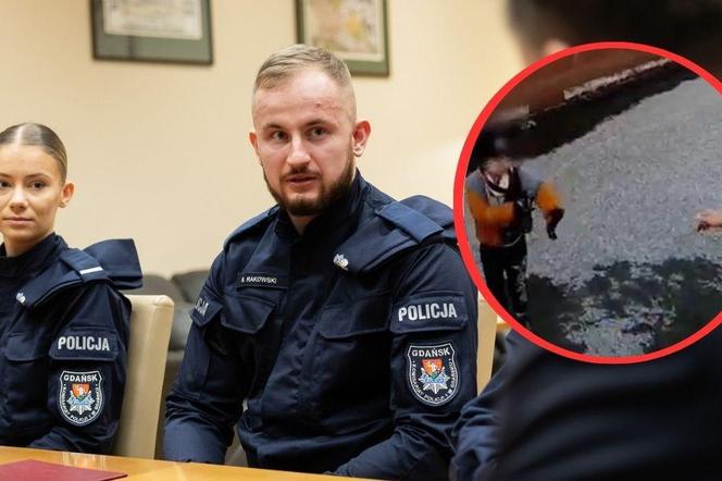 Uratowali 9-latka z zamarzniętej rzeki. Szef MSWiA nagrodził policjantów z Gdańska