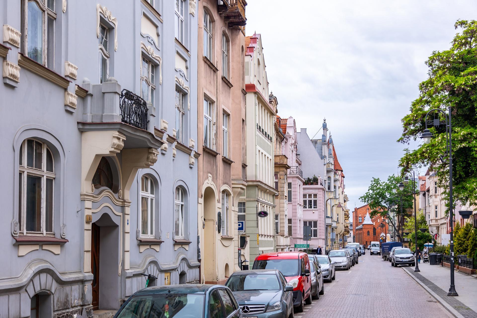 Kamienice przy ulicy Cieszkowskiego w Bydgoszczy