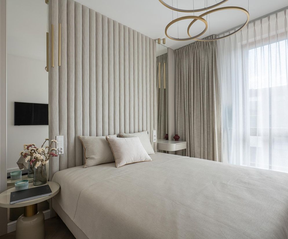 Sypialnia z firanką