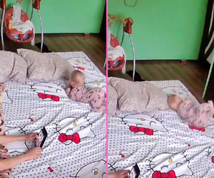 Zostawił niemowlę pod opieką kilkuletniego brata. Wszedł w ostatniej chwili. Anioł stróż