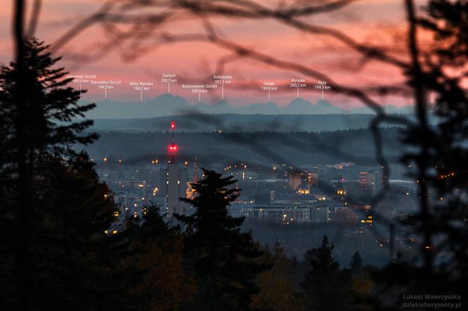 Tatry widziane z drogi Zagnańsk - Kielce