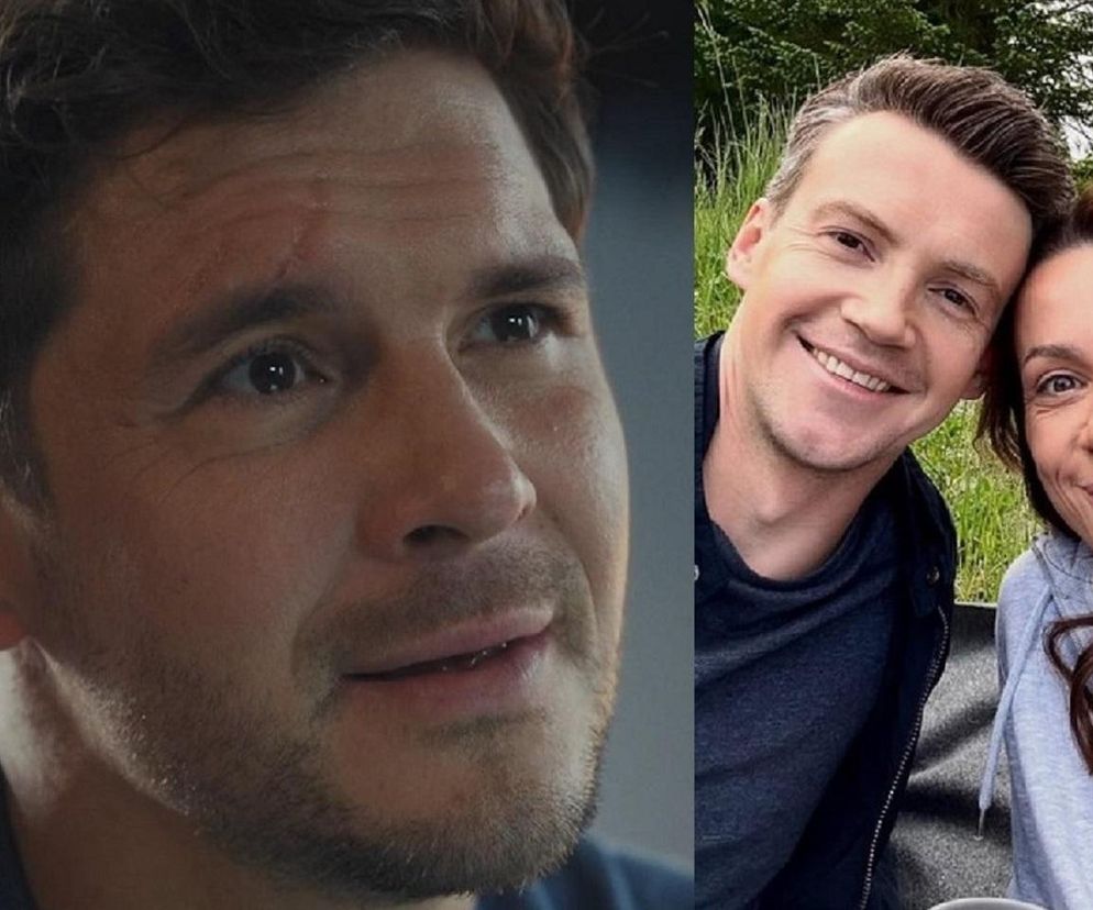 M jak miłość. Marcin (Mikołaj Roznerski), Jakub (Krzysztof Kwiatkowski), Martyna (Magdalena Turczeniewicz)