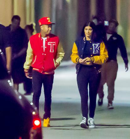 Kylie Jenner i Tyga na planie teledysku