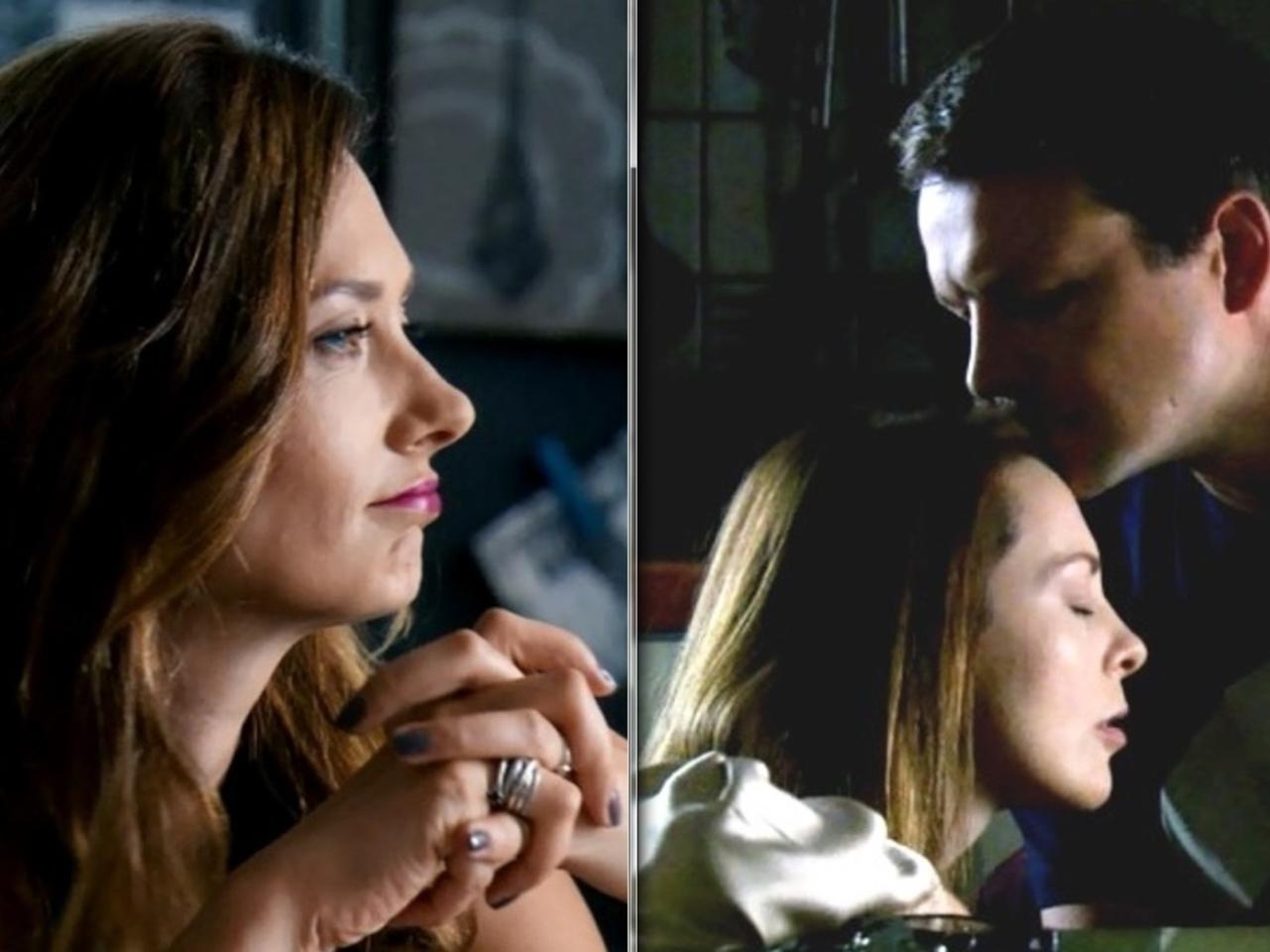 Przyjaciółki 6 sezon odc. 68. Zuza (Anita Sokołowska), Wojtek (Lesław Żurek), Magda - żona Wojtka