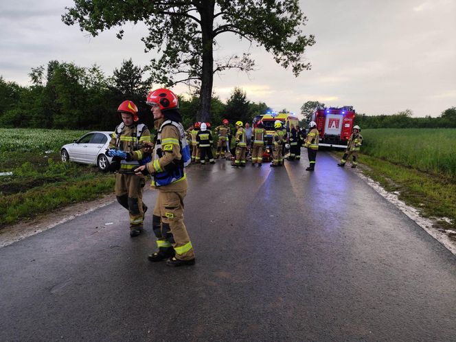 BMW wypadło z drogi i wjechało w grupę nastolatków! Dwóch z nich walczy o życie [ZDJĘCIA]