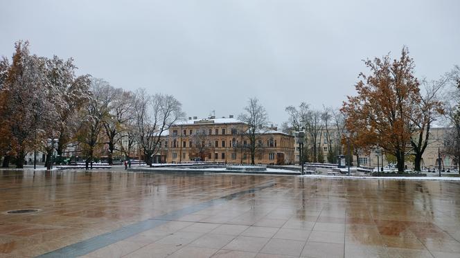 Pierwszy śnieg w tym sezonie! Lublin jest ukryty pod zimową pierzynką 