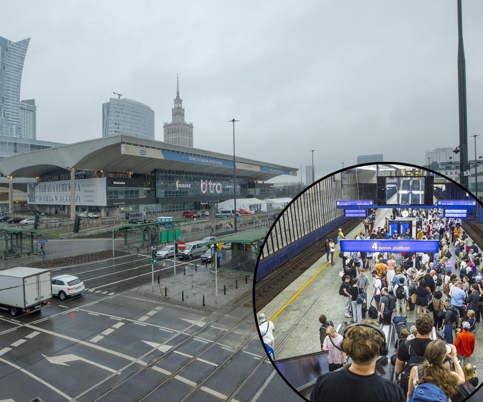 Pociągi nie pojadą przez Warszawę Centralną. Wiceminister podał termin