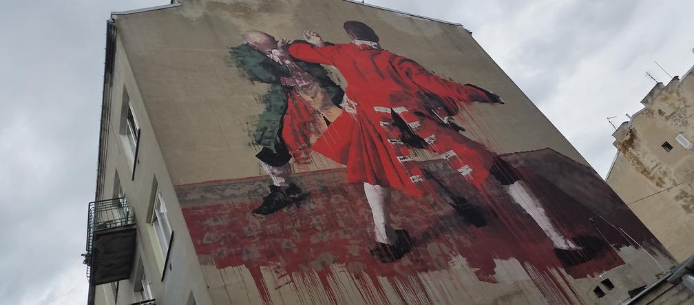 Mural przy ul. Środkowej