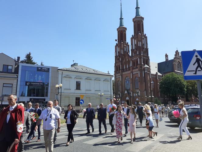 Odsłonięcie tablicy upamiętniającej 100-lecie Cudu nad Wisłą