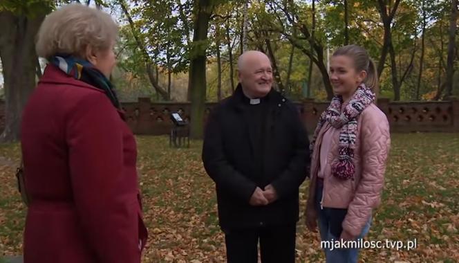M jak miłość. Ala (Alicja Ostolska), ksiądz (Maciej Damięcki), Barbara (Teresa Lipowska)