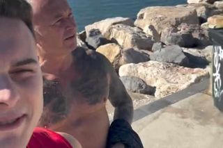 Adam Zdrójkowski z tatą