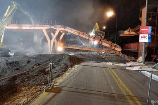 Rozbiórka kładek nad ul. Sobieskiego