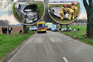 Potworny wypadek pod Sieradzem. Sześć osób rannych, wśród nich dzieci 