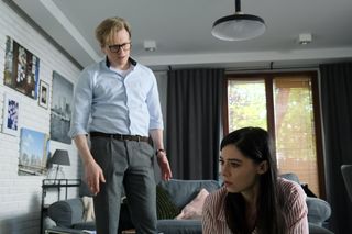 M jak miłość, odc. 1879. Iza (Adriana Kalska), Radek (Philippe Tłokiński)