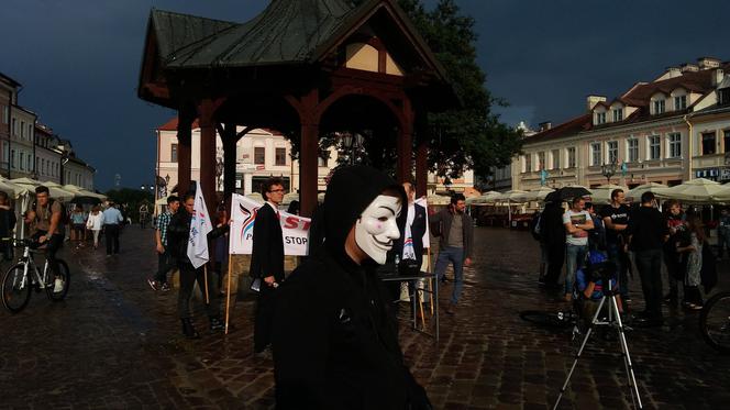 Protest przeciwko ACTA w Rzeszowie