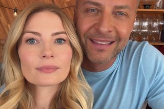 Barwy szczęścia na planie. Dominika (Karolina Chapko), Sebastian (Marek Krupski)