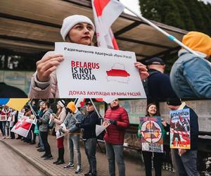 Broń jądrowa na Białorusi. Protest w Białymstoku