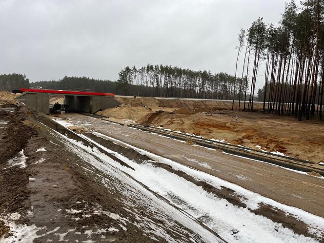 Postępy na placu budowy A2 w okolicach Siedlec