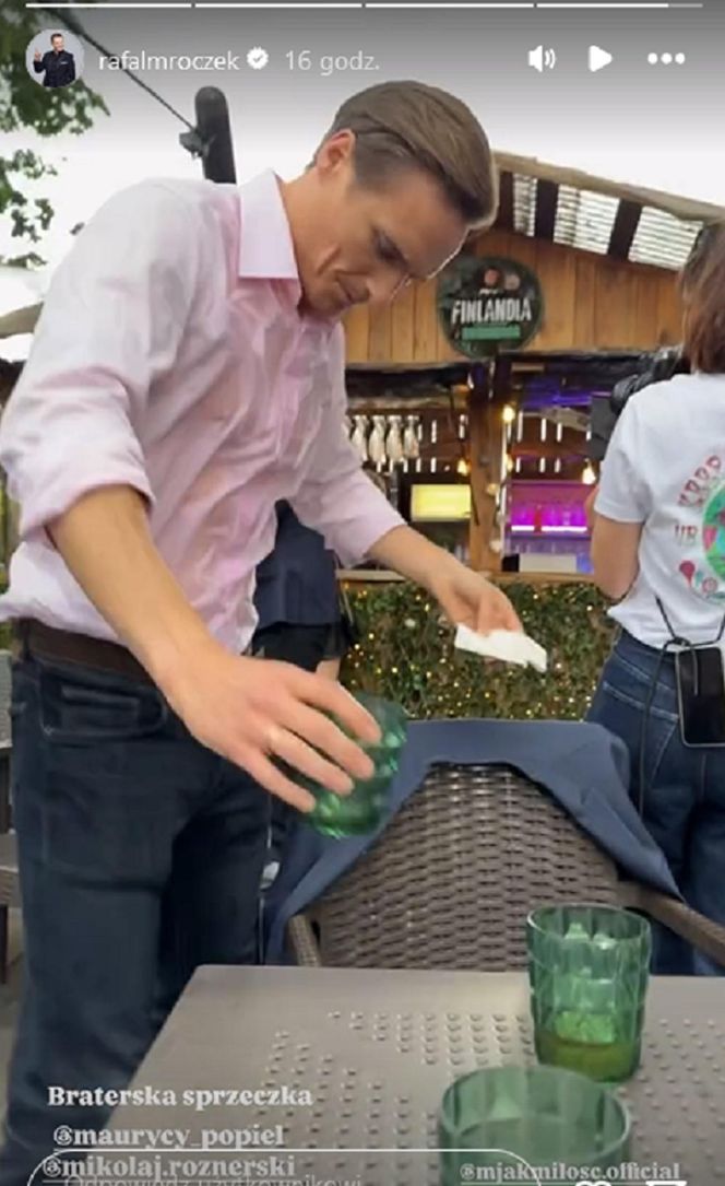 	M jak miłość nowy sezon po wakacjach. Olek (Maurycy Popiel) na planie