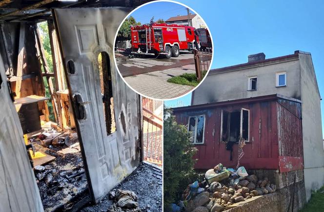 Potworny pożar w Łosicach. Ogień uwięził w domu matkę i córkę