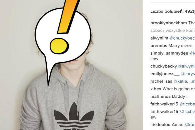 Brooklyn Beckham blond włosy