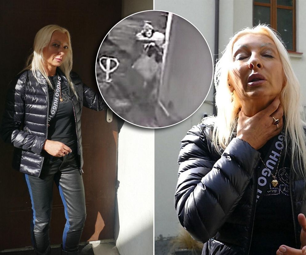 Bandzior napadł panią Natalię i zaczął ją dusić. Kobieta pogoniła drania