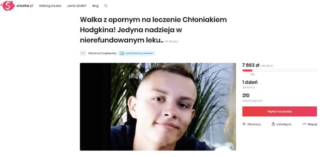 Jakub walczy o życie. To ostatni dzień. Brakuje ponad 52 tysięcy złotych