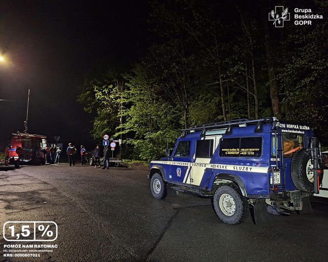 Poszukiwania prowadzone w trudnym, górskim terenie zakończyły się dramatycznym finałem