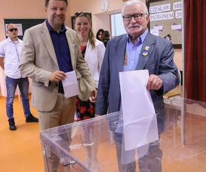 Lech Wałęsa w Opolu oddał głos w wyborach europejskich 