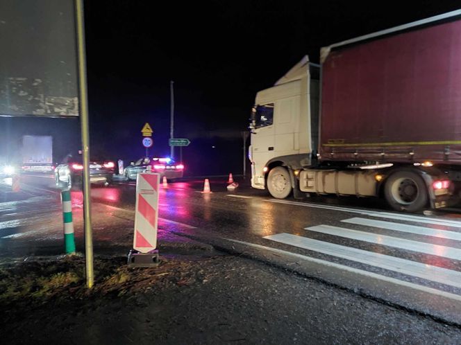 Wypadek Wielka Wieś. Potrącenie pieszego 