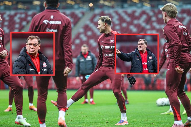 Mamy zdjęcia z treningu reprezentacji Polski! Nic się nie ukryło... Jan Urban ma mnóstwo roboty