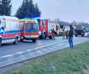 Tragedia na DK 42 w Parszowie. Nie żyje piesza potrącona przez ciężarówkę