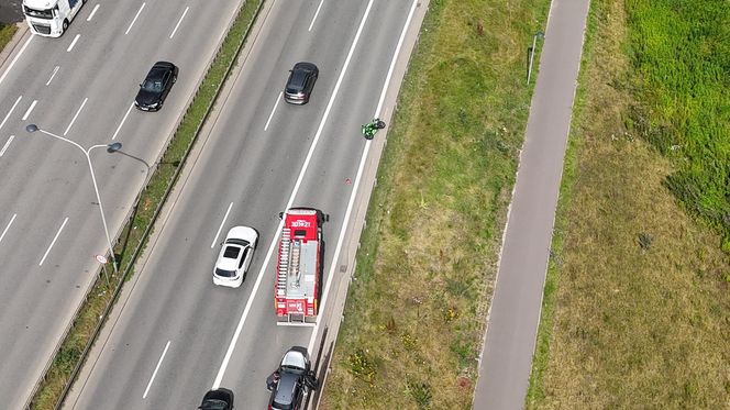  Śmiertelny wypadek motocyklisty na Wisłostradzie